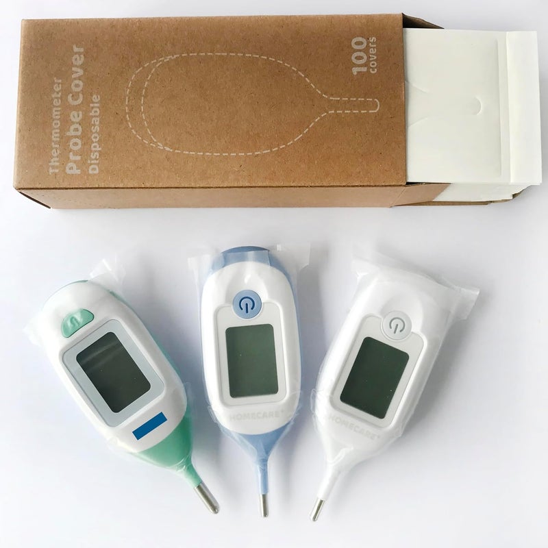 Nomeoop Disposable Cover for Rectal Thermometers - Special for Large Display & Short Probe Baby/Pet Rectal Thermometers (Covers -100 pcs) - Image 3